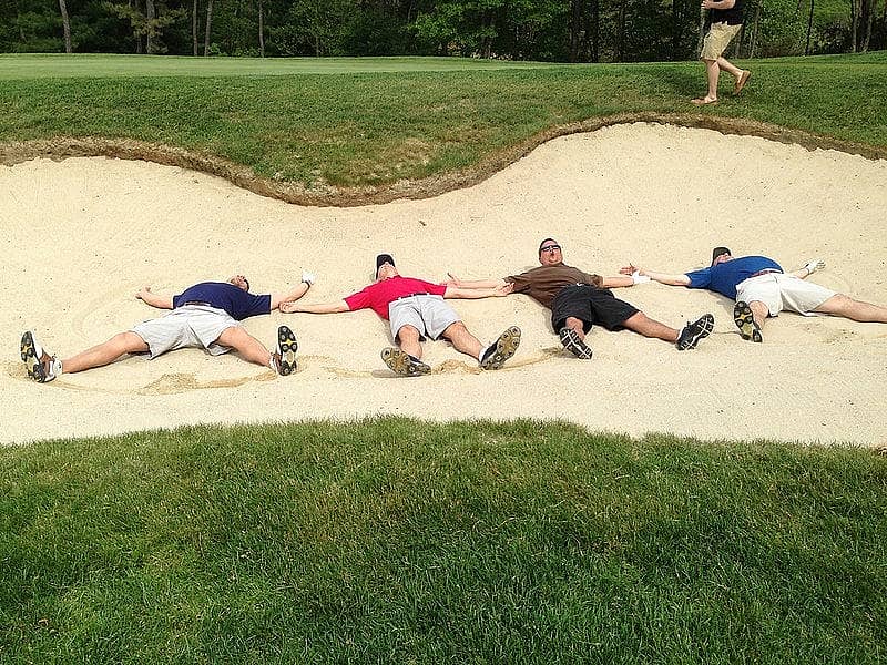 golf sand trap photo