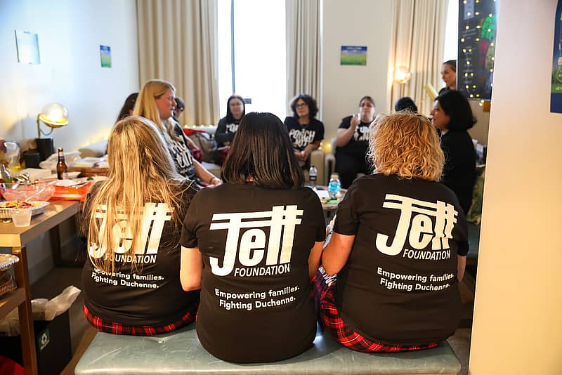 Jett Foundation members having a discussion