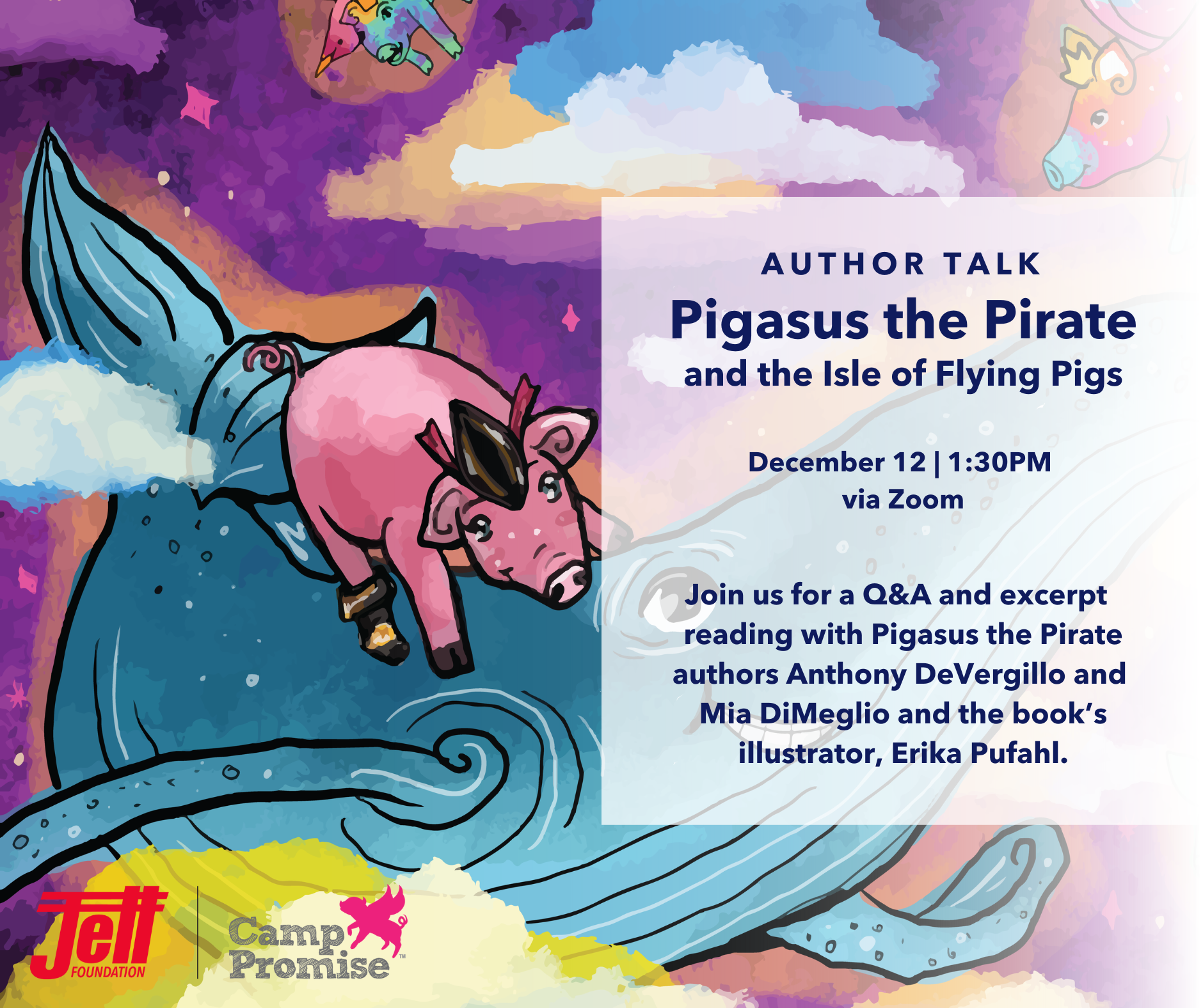 Author Talk: Pigasus the Pirate and the Isle of Flying Pigs - Jett