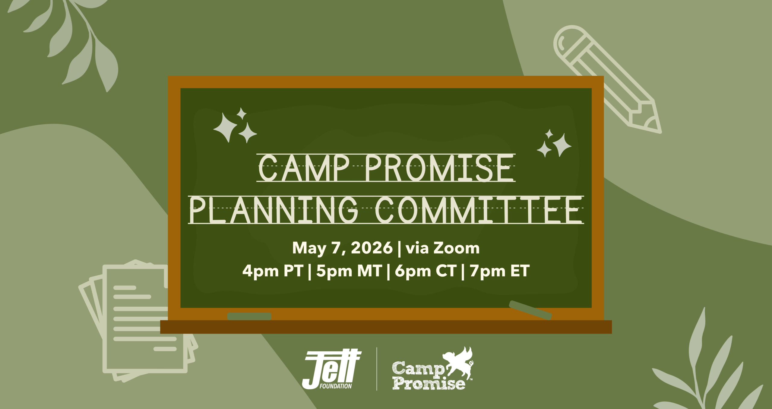 Camp Promise Planning Committee Meeting - Jett Foundation